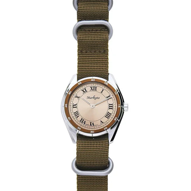 MARKATO watch for Men with Green Strap