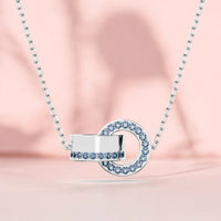 Swarovski Hollow Necklace Interlocking Loop