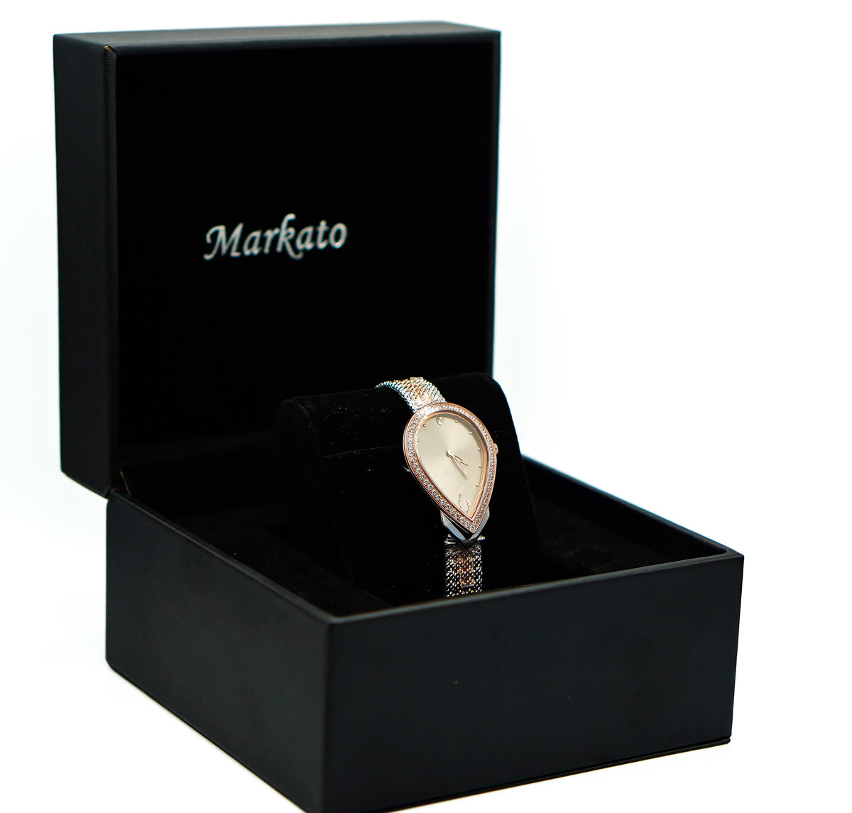 MARKATO Women Watch with Pear Shape