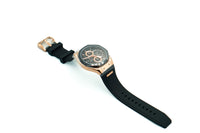 MARKATO Men Watch with Golden Box and Black Rubber Strap