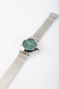 MARKATO Women Watch with Green Dial & Golden Strap