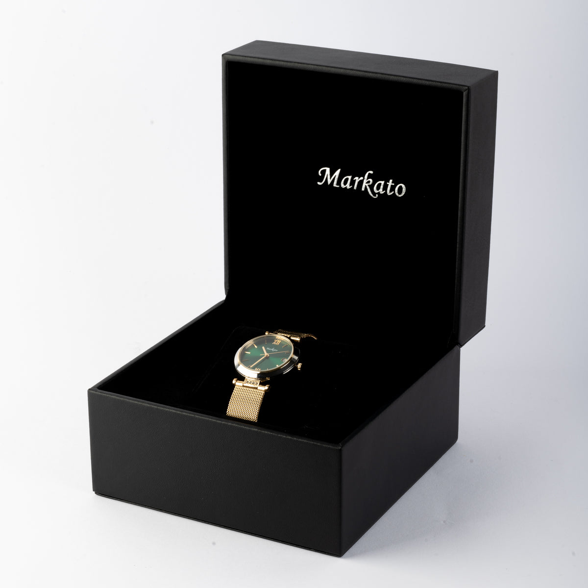 MARKATO Women Watch with Green Dial