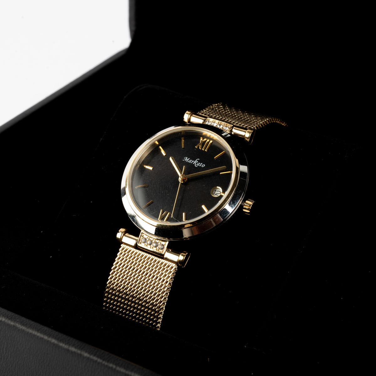 MARKATO Women Watch with Black Dial