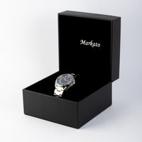 MARKATO Men Watch with Blue Dial