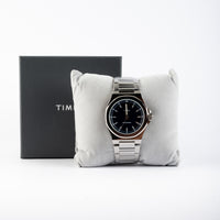 Timex Steel Black Dial Watch for Men