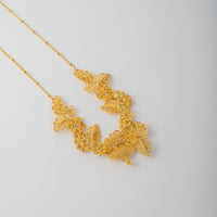 Les Nereides Gold Thread Statement Necklace