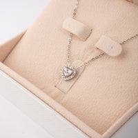 Harmony of Hearts White Gold Necklace