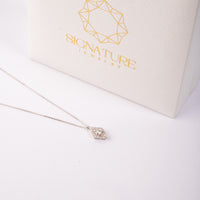 Timeless Radiance Lozenge Shape Diamond Necklace