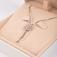 Blossom Elegance Diamond Gold Necklace