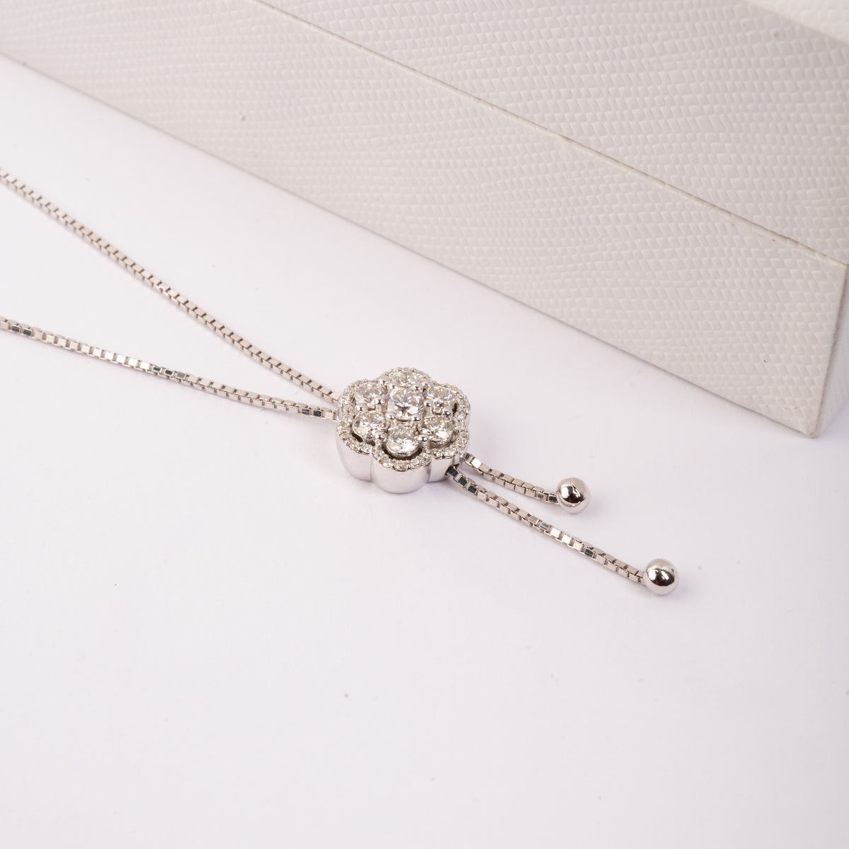 Blossom Elegance Diamond Gold Necklace