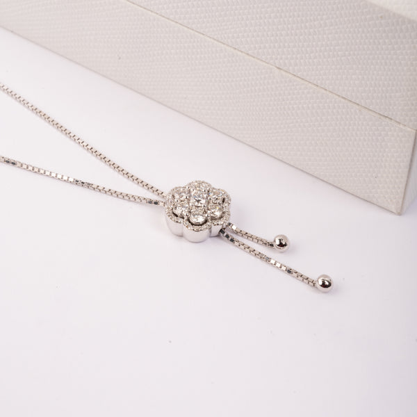 Blossom Elegance Diamond Gold Necklace