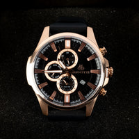 BIGOTTI MILANO men WATCH - Black Leather Strap