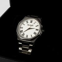 Elegance MARKATO watch for Men - Rounded White Dial