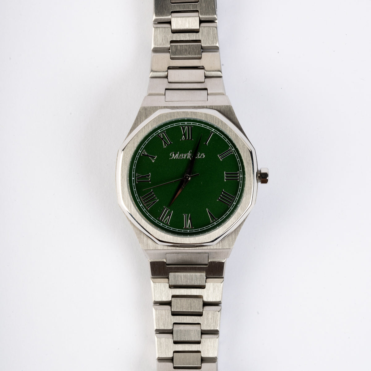 Elegance MARKATO watch for Men - Rounded Green Dial