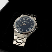 Elegance MARKATO watch for Men - Rounded Blue Dial