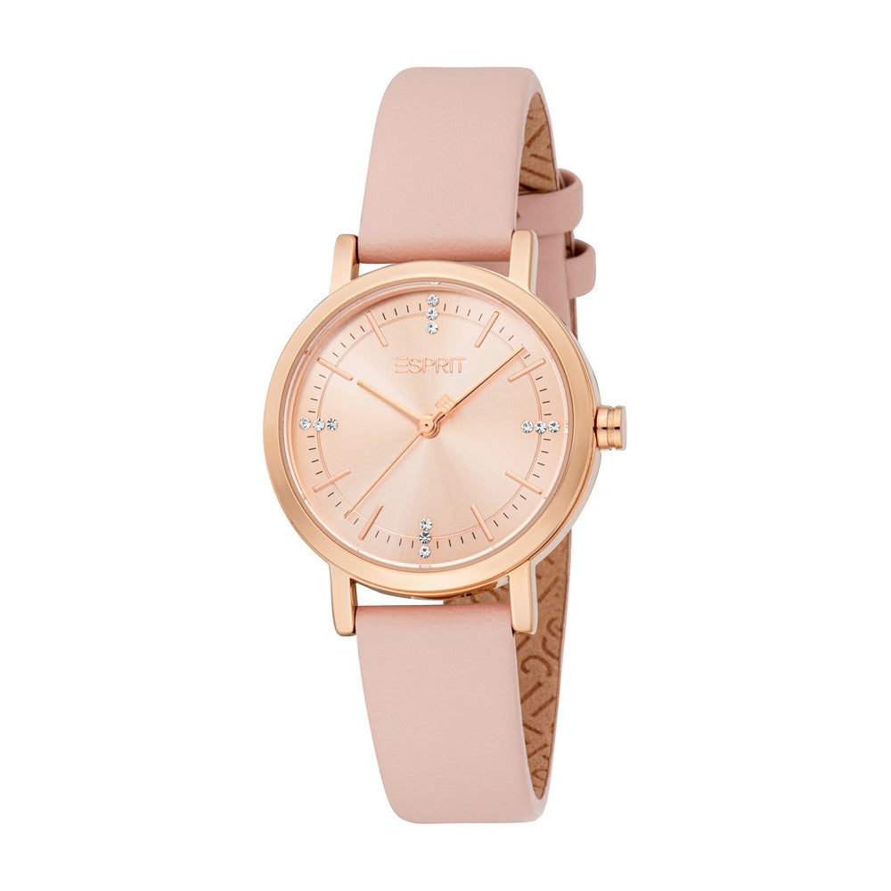 Esprit Stainless Steel Analog Women's Watch with Rose gold Dial & Pink Band