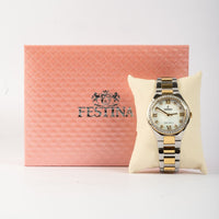 FESTINA SOLAR ENERGY, CREAM STAINLESS STEEL , For WOMEN