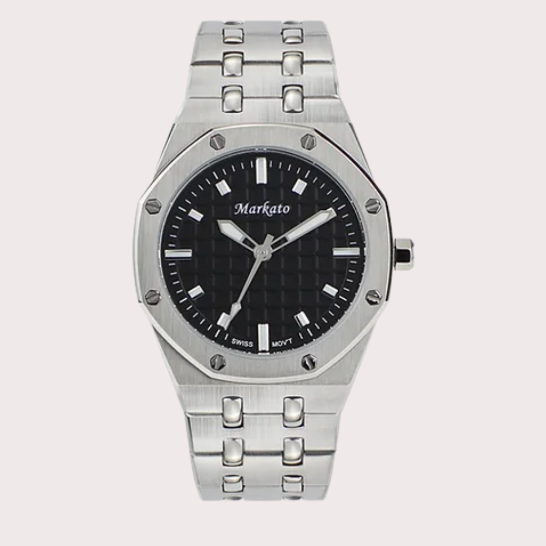 Luxury MARKATO Watch Design for Men  - Black Dial