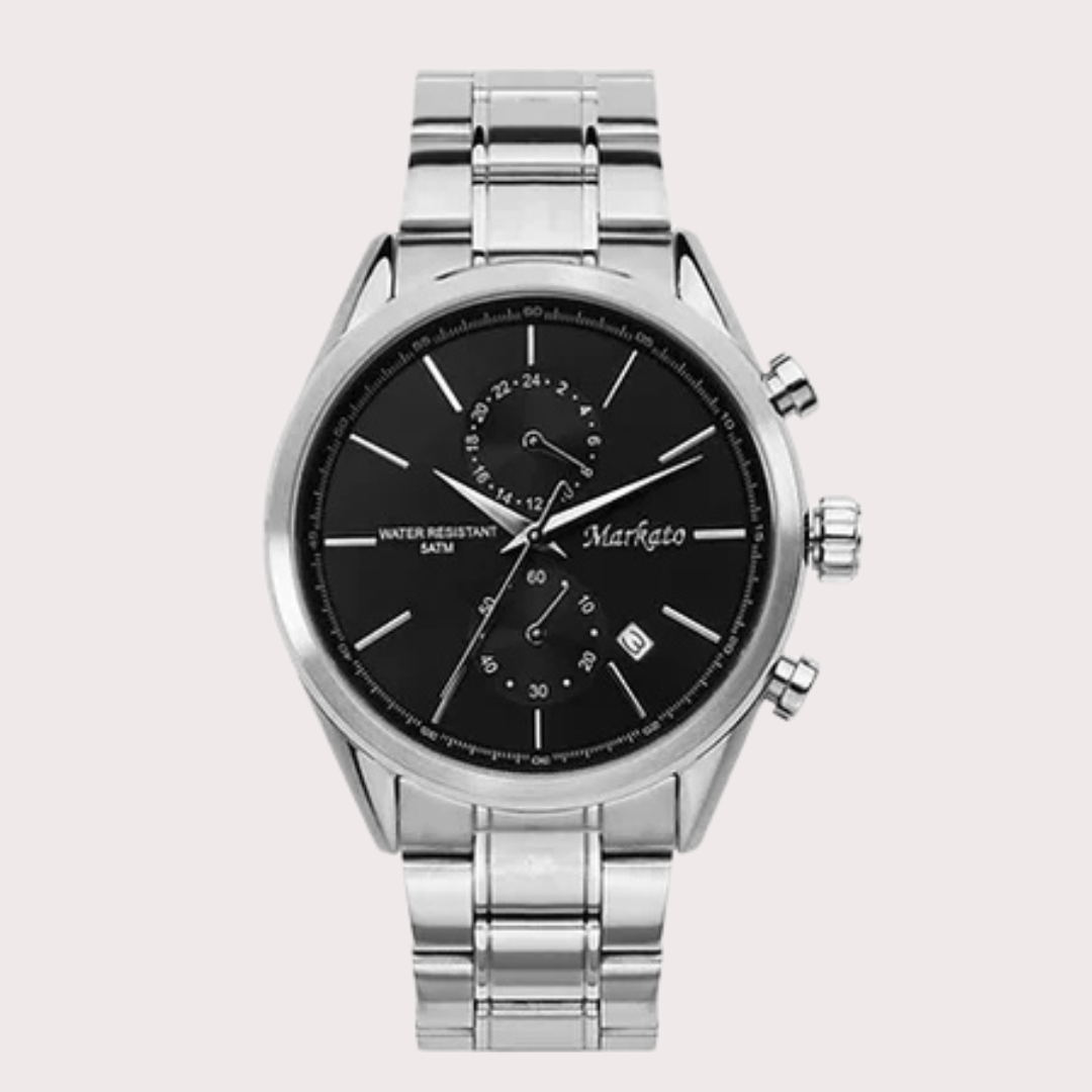 Luxury MARKATO watch for Men - Black Dial