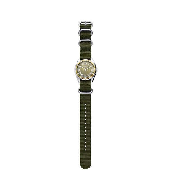 MARKATO Men Watch with Green Dial & Strap