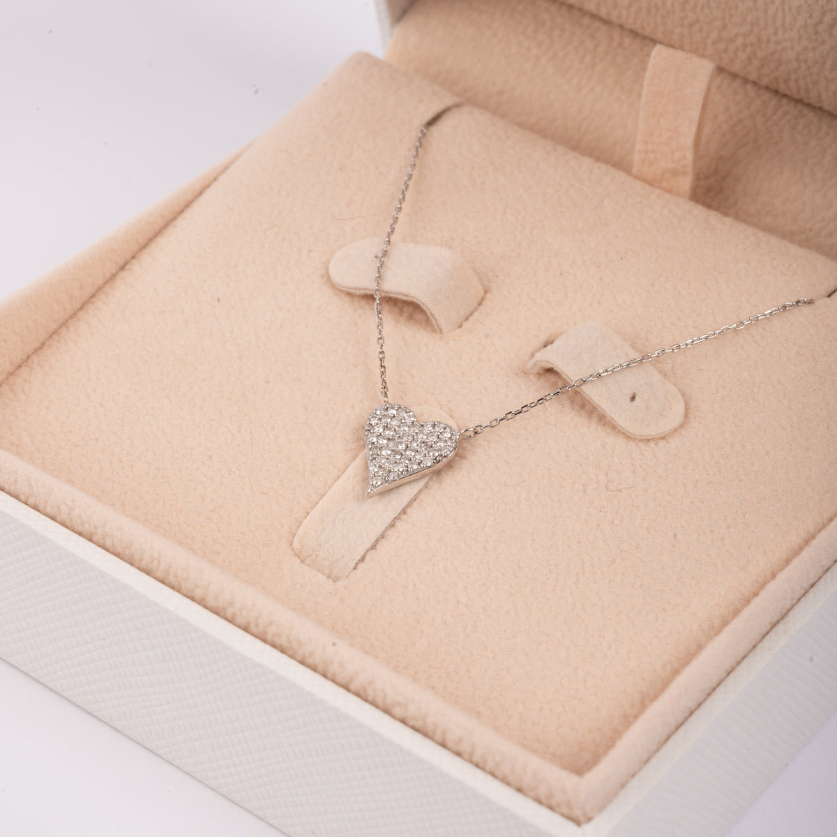 Heart Shape Diamond Necklace