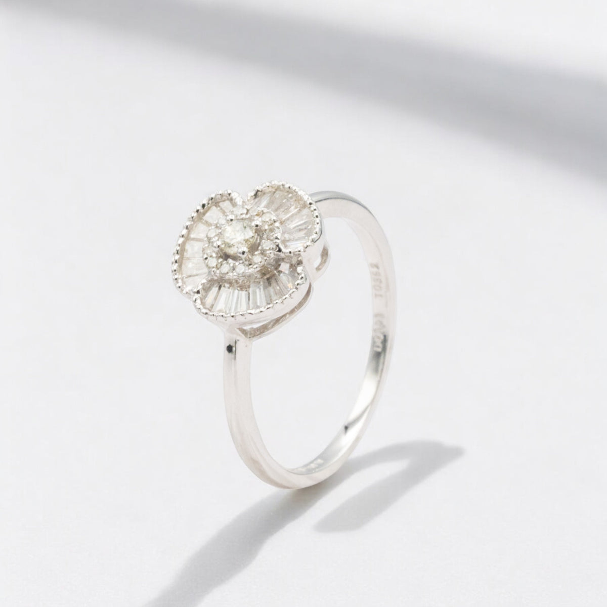 Blooming Beauty White Gold Diamond Ring