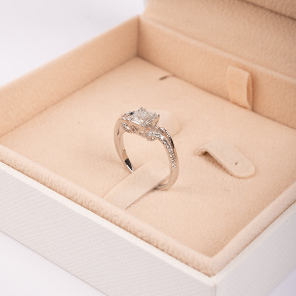 Princess Elegance White Gold Diamond Ring