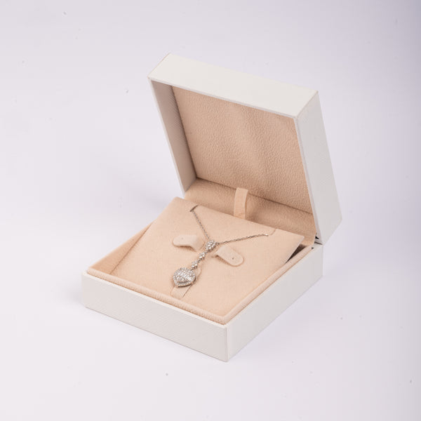 Timeless Love Diamond White Gold Necklace