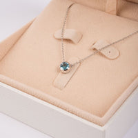 Sparkle Diamond Necklace in White Gold