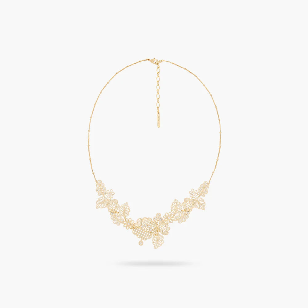 Les Nereides Gold Thread Statement Necklace