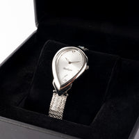 MARKATO Women Watch with Pear Shape & silver Dial