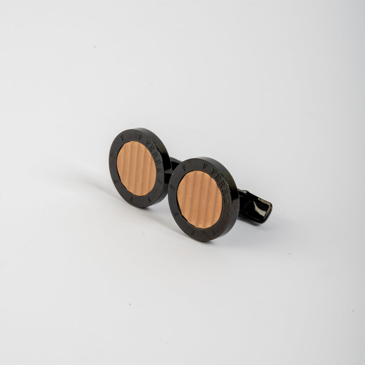 Golden & Black Color Cufflinks from Ferre Milano