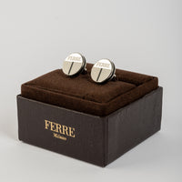 Ferre Milano Cufflinks Full Silver Color