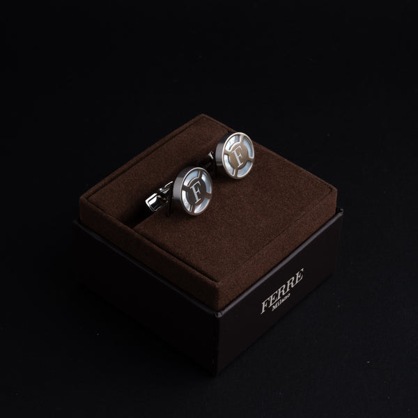 Ferre Milano Silver Cufflinks