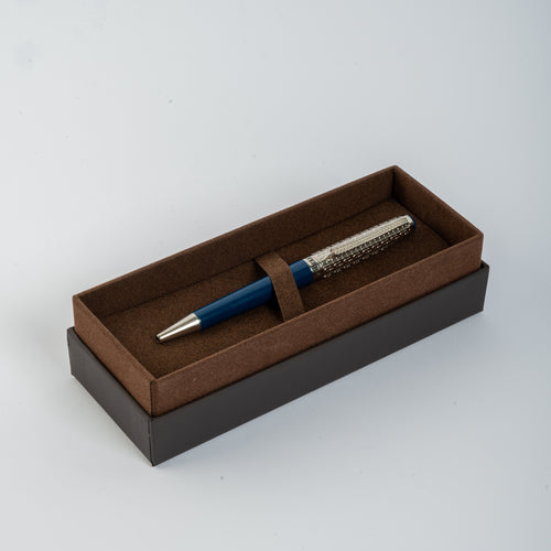 Ferre Milano Silver & Blue Men Pen