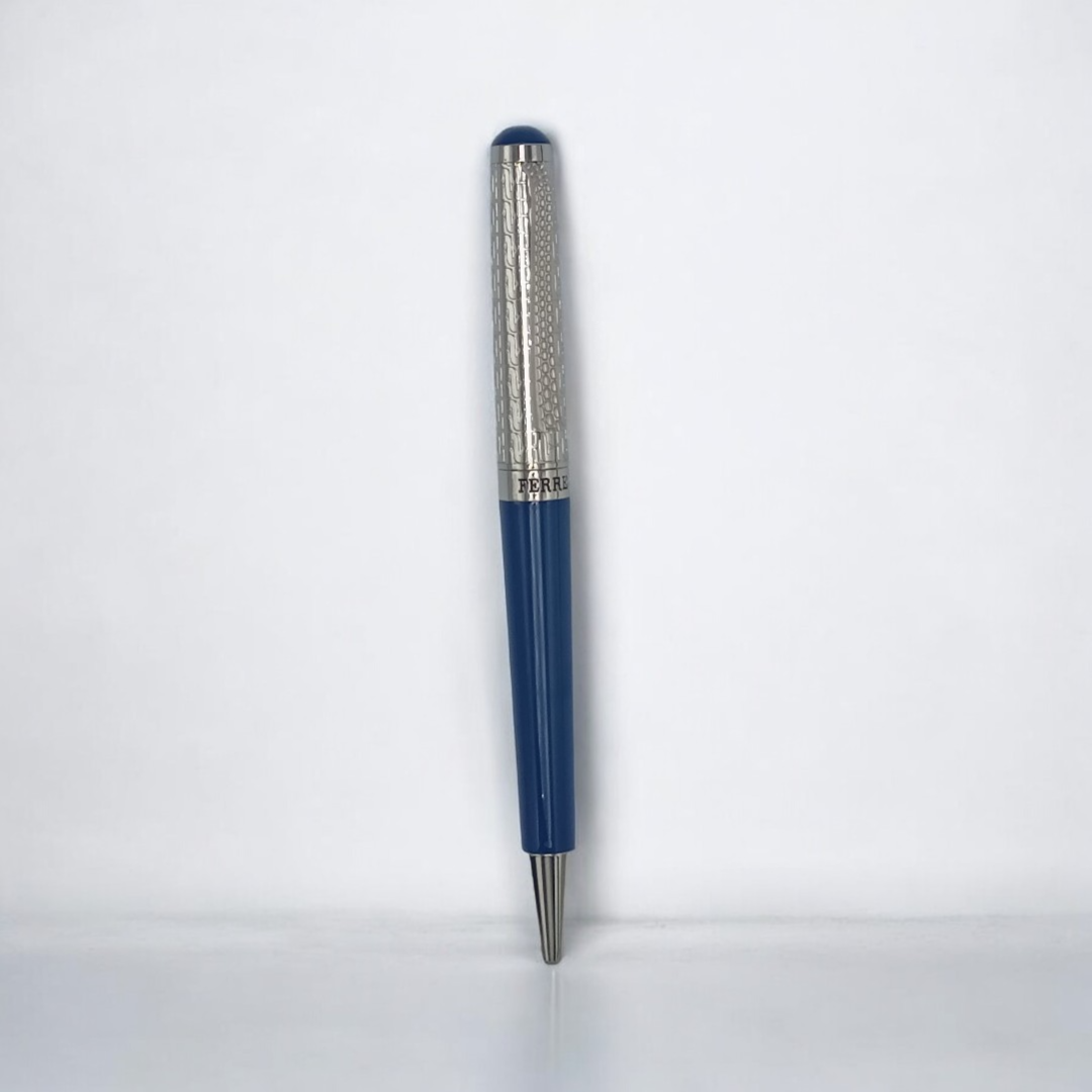 Ferre Milano Silver & Blue Men Pen