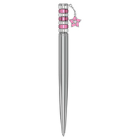 Swarovski Ballpoint Pen Star, Pink, Chrome Plated