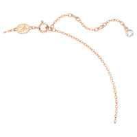 Swarovski Volta Necklace Bow, White, Rose Gold-Tone