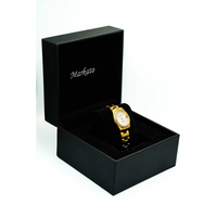 MARKATO Women Watch with White Dial & Golden Strap