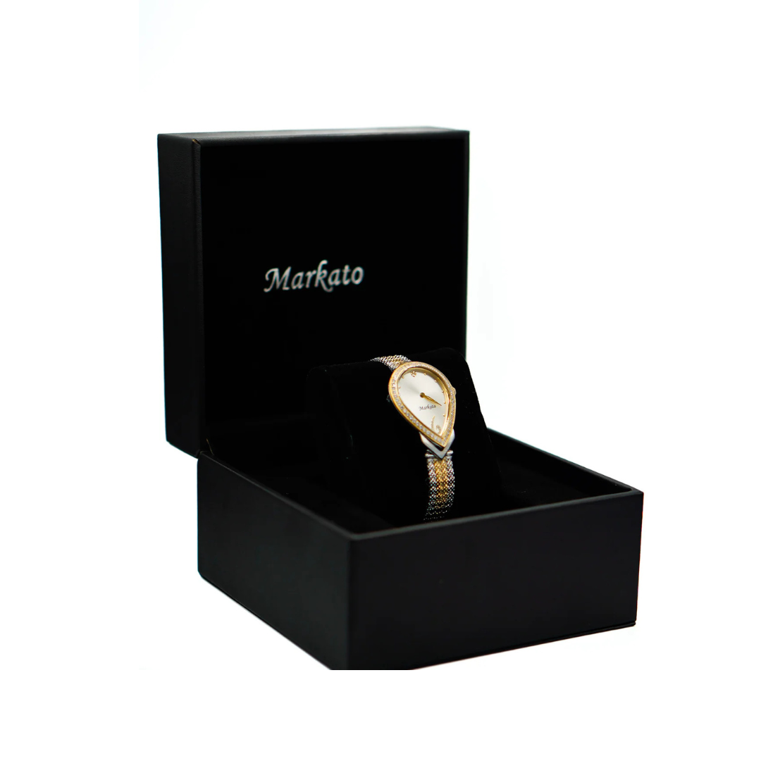 MARKATO Women Watch with Pear Shape